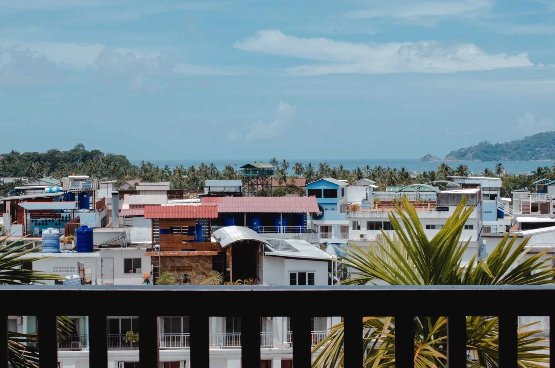 View over Patong from a resort balcony